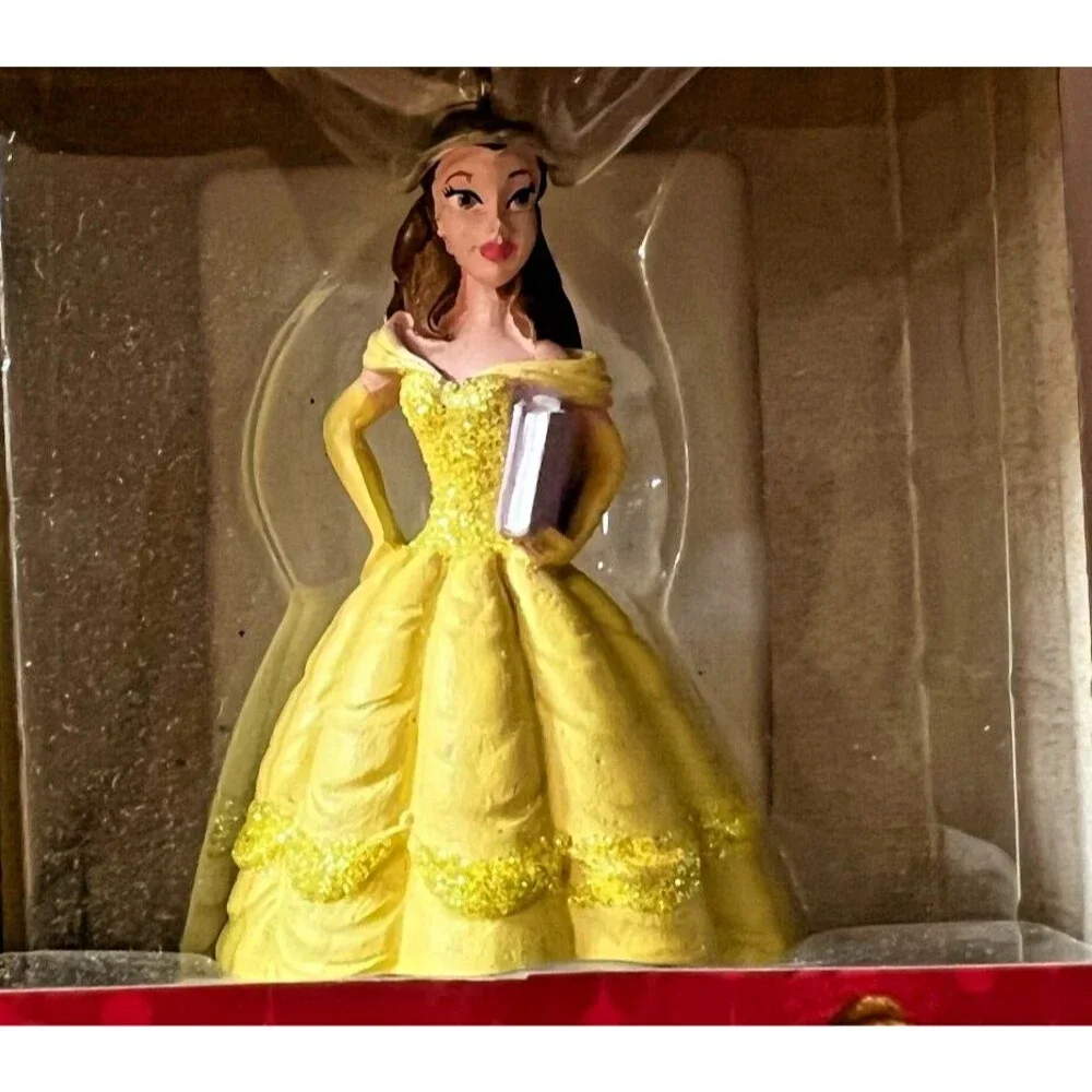 Disney Beauty Beast Christmas Ornament Princess Belle Holiday Tree hallmark box